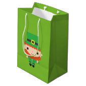Leprechaun Geschenktasche Mittlere Geschenktüte (Rückseite Schrägansicht)