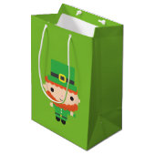 Leprechaun Geschenktasche Mittlere Geschenktüte (Vorderseite Schrägansicht)