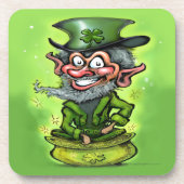 Leprechaun Getränkeuntersetzer (Vorderseite)