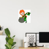 Leprechaun Girl Poster (Heimbüro)