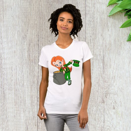 Leprechaun Girl Womens T - Shirt