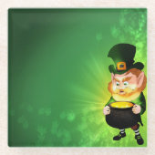 Leprechaun Glasuntersetzer (Vorderseite)