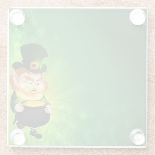 Leprechaun Glasuntersetzer (Rückseite)