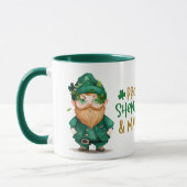 Leprechaun Gnome Prone to Shenanigans Tasse (Links)