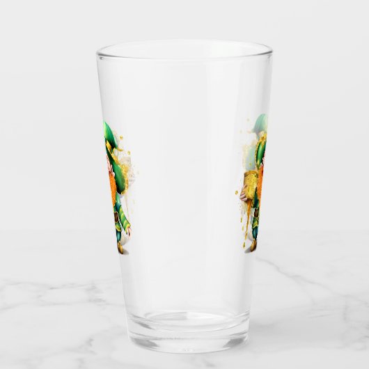 Leprechaun gnome St. Patrick's Day Glas (Rechts)