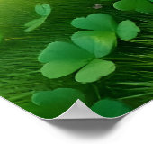 Leprechaun Gnome St. Patrick's Day Shamrock Poster (Ecke)