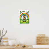 Leprechaun Gnome St. Patrick's Day Shamrock Poster (Küche)
