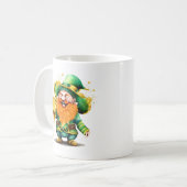 Leprechaun-Gnome-Tasse mit mystischem Elf Kaffeetasse (Vorderseite Links)
