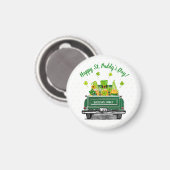 Leprechaun Gnome Vintag Truck St. Paddy's Day Magnet (Vorderseite/Rückseite)