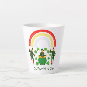Leprechaun Gold Pot Rainbow St Patrick's Day Milchtasse