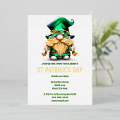 Leprechaun Goldfolie Folklore Eire elf Urlaub Folieneinladung (Stehend vorne)