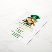 Leprechaun Goldfolie Folklore Eire elf Urlaub Folieneinladung (Gedreht)