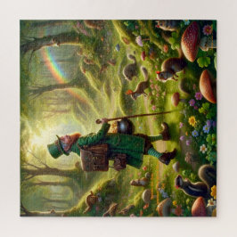 Leprechaun-Goldtopf-Verfolgungsjagd Puzzle