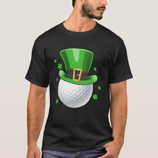 Leprechaun Golf Ball Golfer St Patricks Day T-Shirt (Vorderseite)