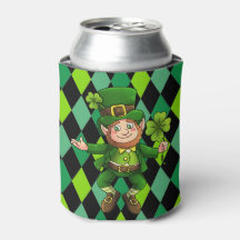 Leprechaun Green Clover am St. Patrick's Day
