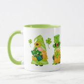 Leprechaun Green Gnome Kleeblatt St. Patrick's Day Tasse (Links)