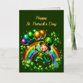 Leprechaun Green Kleeblatts Rainbow St Patricks Da (Vorderseite)