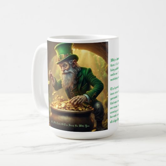 Leprechaun Greeting Kaffeetasse (Vorderseite Links)