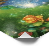 Leprechaun Greeting Poster (Ecke)