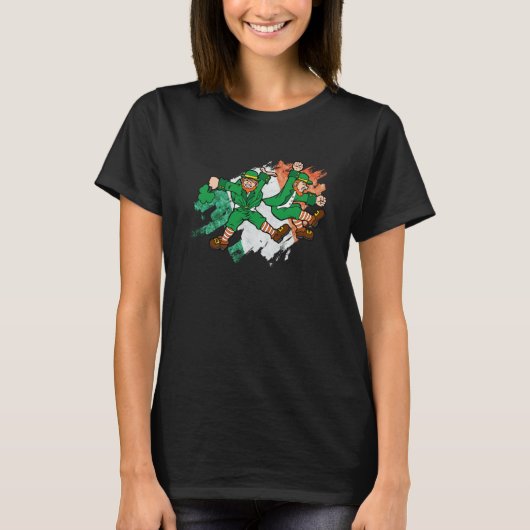 Leprechaun Griddy Dance St Patrick's Day Boys Girl T-Shirt (Vorderseite)