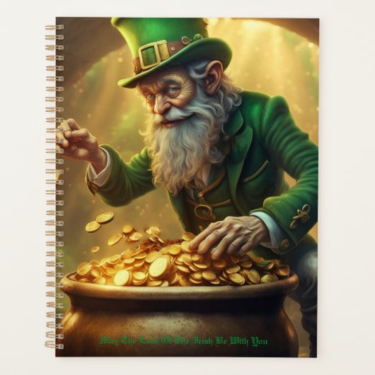 Leprechaun Grußkalender Planer (Vorderseite)