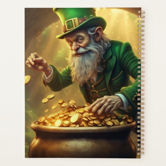 Leprechaun Grußkalender Planer (Rückseite)