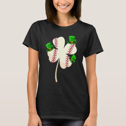 Leprechaun Hat Baseball Lover Lucky Shamrock St Pa T-Shirt (Vorderseite)