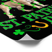 Leprechaun Hat French Bulldog St. Patrick's Day Poster (Ecke)