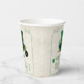 Leprechaun Hat Happy St. Paddy's ID636 Pappbecher (Rechts)