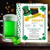 Leprechaun Hat |Pot of Gold St Patrick's Day Party Einladung