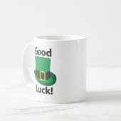 Leprechaun Hat Viel Glück St Patricks Day Kaffeetasse (Vorderseite Links)