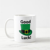 Leprechaun Hat Viel Glück St Patricks Day Kaffeetasse (Links)