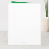 Leprechaun Hat Viel Glück St Patricks Day Karte (Rückseite)