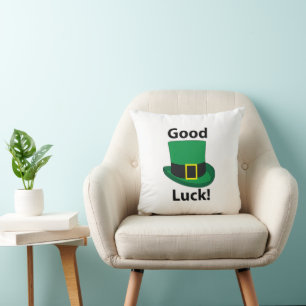 Leprechaun Hat Viel Glück St Patricks Day Kissen