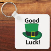 Leprechaun Hat Viel Glück St Patricks Day Schlüsselanhänger (Vorderseite)