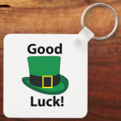 Leprechaun Hat Viel Glück St Patricks Day Schlüsselanhänger (Rückseite)