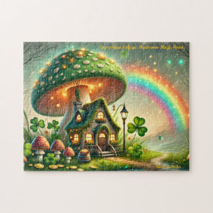 Leprechaun-Häuschen-Puzzle, Irische Legende Folklo Puzzle