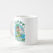 Leprechaun Hawaiian St Patricks Day Kaffeetasse (Vorderseite Links)
