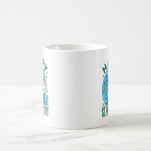 Leprechaun Hawaiian St Patricks Day Kaffeetasse (Mittel)