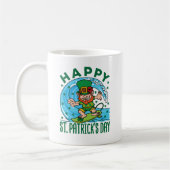Leprechaun Hawaiian St Patricks Day Kaffeetasse (Links)