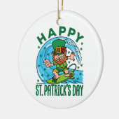 Leprechaun Hawaiian St Patricks Day Keramik Ornament (Links)