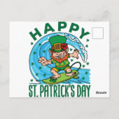 Leprechaun Hawaiian St Patricks Day Postkarte (Rückseite)