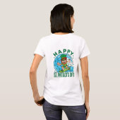 Leprechaun Hawaiian St Patricks Day T-Shirt (Schwarz voll)
