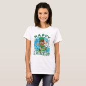 Leprechaun Hawaiian St Patricks Day T-Shirt (Vorne ganz)