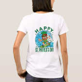 Leprechaun Hawaiian St Patricks Day T-Shirt (Rückseite)