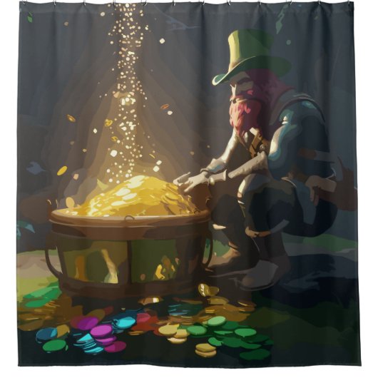 Leprechaun Hideaway Duschvorhang (Vorderseite)