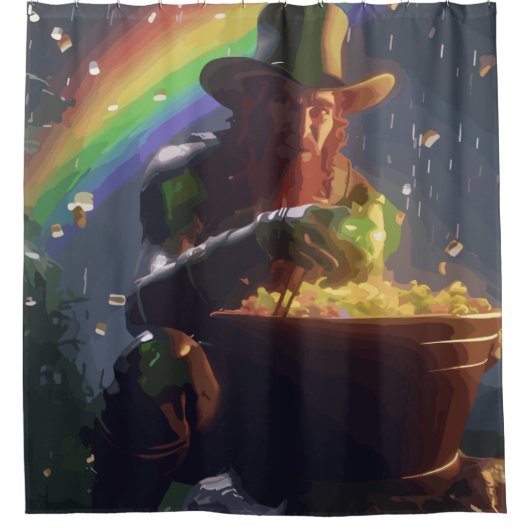 Leprechaun Hideaway Duschvorhang (Vorderseite)