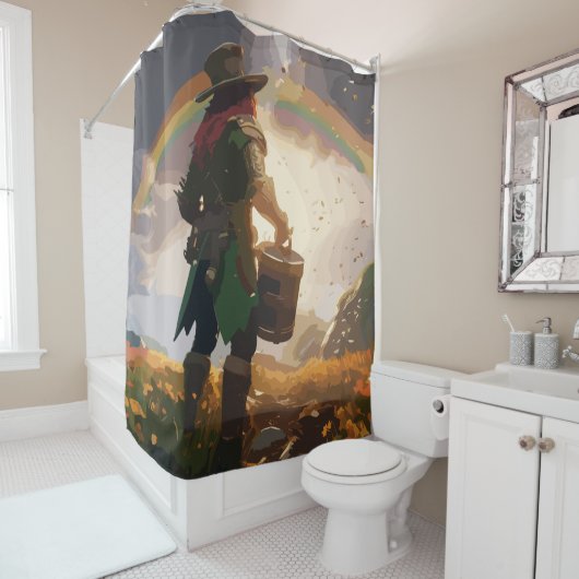 Leprechaun Hideaway Duschvorhang (Beispiel)
