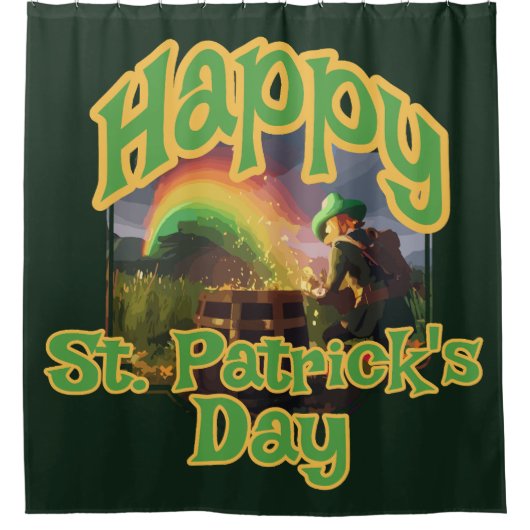 Leprechaun Hideaway Duschvorhang (Vorderseite)