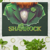 Leprechaun Hideaway Geschirrtuch (Gefaltet)